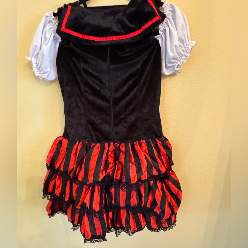 Leg Avenue Shipwreck Female Pirate Costume Dress w/petticoat and accessories M - Picture 4 of 7